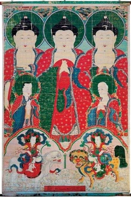 서울 홍천사 비로자나불 삼신괘불도