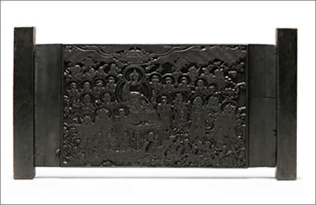 <금강경변상도 목판>, 각수승 연희(演熙), 조선 1679년(숙종 5), 통도사성보박물관, 경상남도 유형문화재