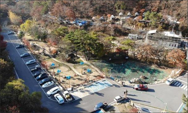 탄소중립 영지 항공사진(월악산 닷돈재 야영장)