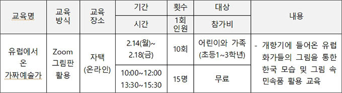 교육프로그램 세부 내용