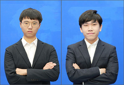 변상일 9단(왼쪽)과 한승주 9단이 크라운해태배 첫 우승에 도전한다.