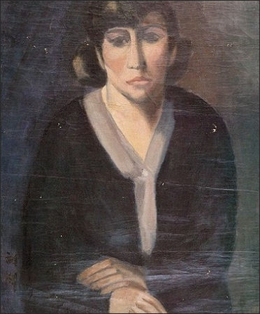 나혜석 <자화상>, 캔버스에 유채, 50×63.5cm, 수원시립아이파크미술관 소장