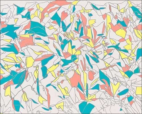 정민희_완벽함을 넘어서(Beyond perfection) 51_80.3X100cm_한지에 안료_2022, 갤러리 일호