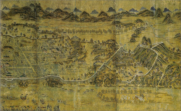 평양성, 125×386cm, 국보, 작자미상, 조선중앙역사박물관 소장