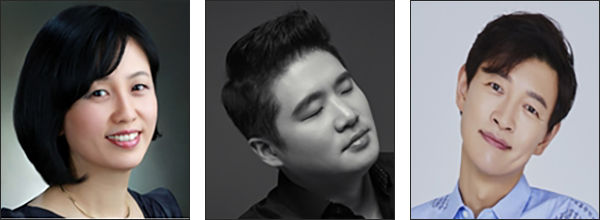 지휘 | 이원숙, 피아노 | 임동민, 해설┃김호진(왼쪽부터)