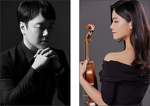 이번 공연을 위해 창작곡을 작곡한 권석준 교수(왼쪽), KMF 차유진 대표