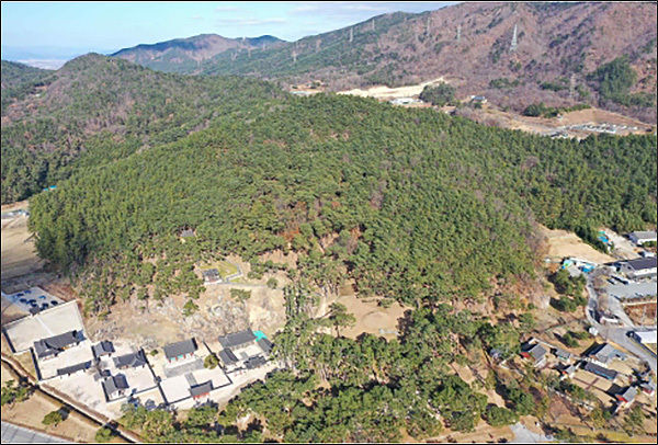경주 금강산 표암봉 일원 전경