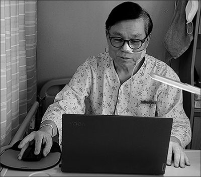 콧줄 영양을 하면서도 병상일지를 쓴 저자