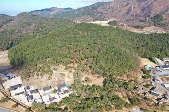 경주 금강산 표암봉 일원 전경