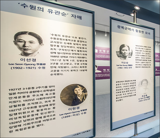 ‘경기여성인물전 경기 여성, 과거에서 미래의 빛을 찾다’ 온라인 전시회 모습