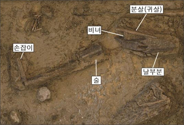 전체 길이: 165~170cm, 날부분: 길이 29cm, 최대폭 18cm