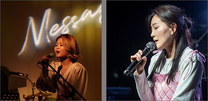 장명서(왼쪽)와 안정아