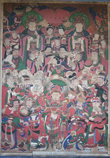 천은사 도계암 <신중도(神衆圖)>, 1897년, 면바탕에 채색, 192.3cm × 126.0cm