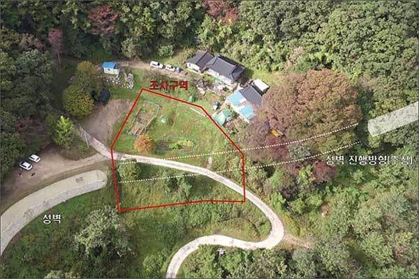 충주 장미산성 2022년 발굴조사 대상지
