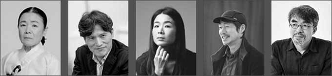 고문┃안숙선, 작창 지도┃한승석, 작창 지도┃이자람, 극본ㆍ구성 지도┃고선웅, 극본ㆍ구성 지도┃배삼식(왼쪽부터)