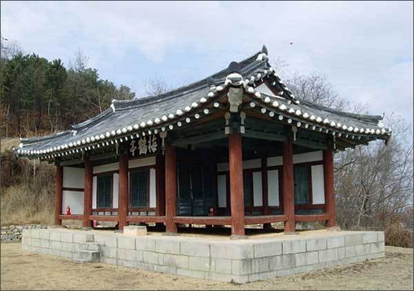 경북 선산 낙동강변에 있는 메학정
