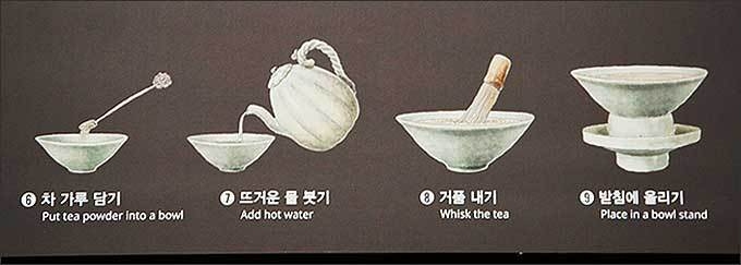 가루차를 거품내어 마시는 방법