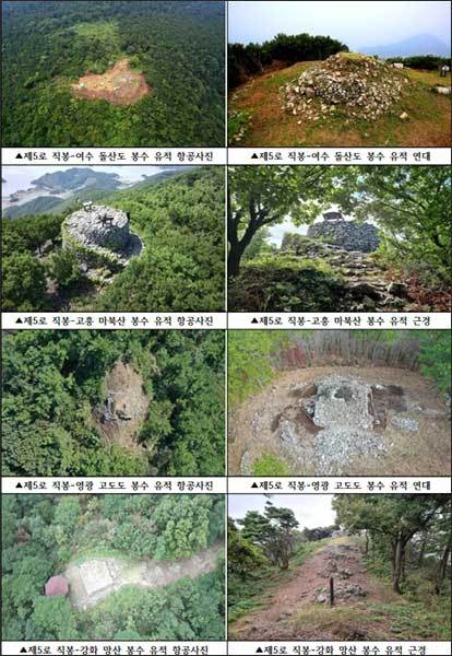 ‘제5로 직봉’ 봉수 유적 현황 사진
