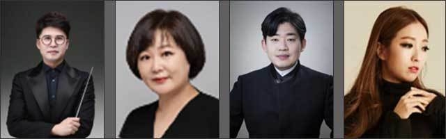 지휘┃박천지, 해설┃이금희, 위촉 작곡┃김창환, 협연┃정인(왼쪽부터)