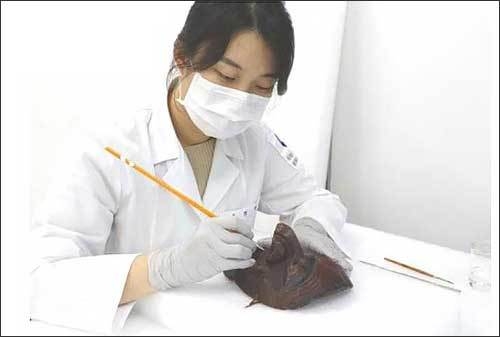표면 안료 안정화 작업_선비