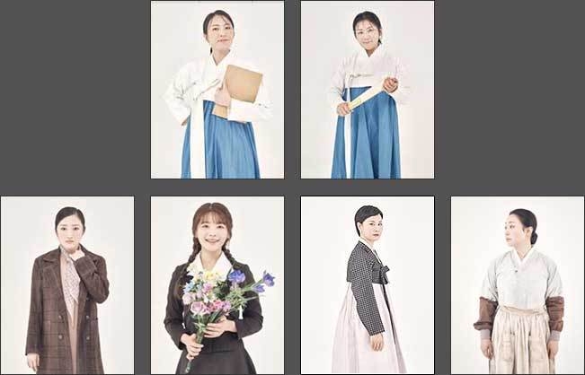 주요 인물 및 출연진, 윤정년 l 이소연, 윤정년 l 조유아(윗줄 왼쪽부터)<br>
허영서 l 왕윤정, 권부용 l 김우정, 강소복 l 김미진, 채공선 l 김금미(아랫줄 왼쪽부터)