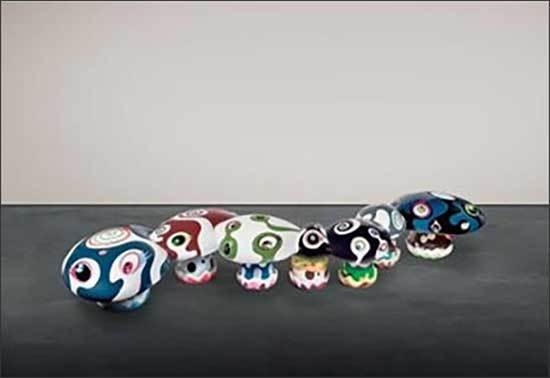 Lot. 50, 다카시 무라카미, <Kinoko Isu>, 130×284×40(h)cm, ed.3/3, 2004, 추정가 6억 원-10억 원