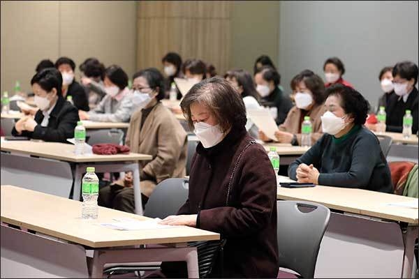 아름다운 이야기할머니 면접 현장