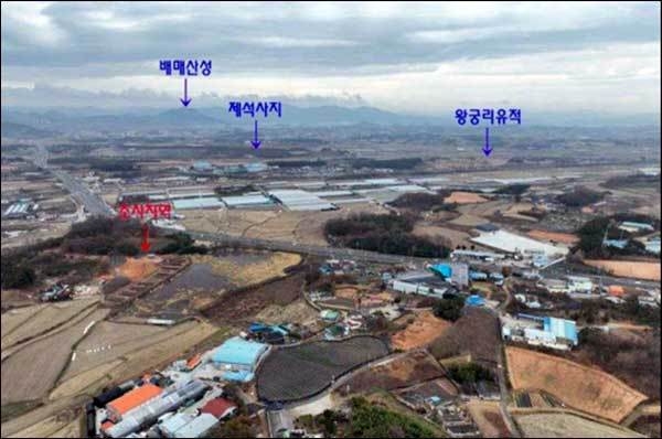 익산 전(傳) 서동생가터 유적 원경(서에서)