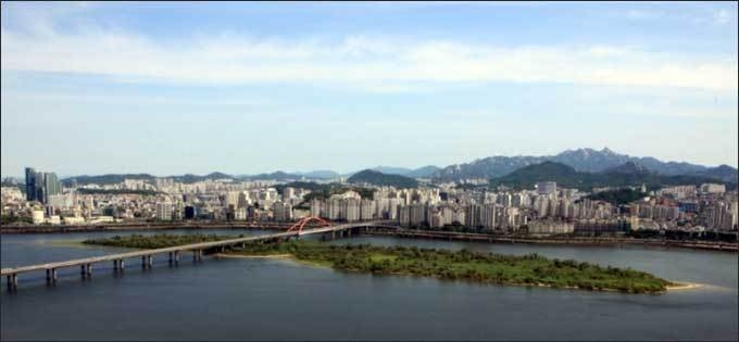 밤섬 전경 