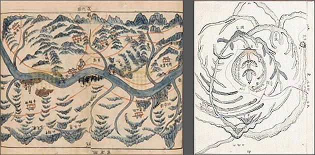 읍지(邑誌 - 광주부, 여주목 등) | 조선 후기 | 국립고궁박물관 -왼쪽, 영릉보토등록(英陵補土謄錄), 1786년(정조 10) | 서울대학교 규장각한국학연구원 | 패널전시
