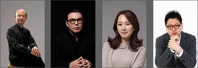 작곡가 강은구, 장석진, 유민희, 강상구(왼쪽부터)