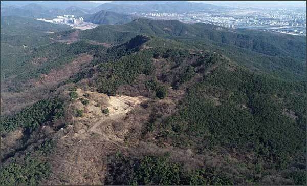 대구 팔거산성 위성사진