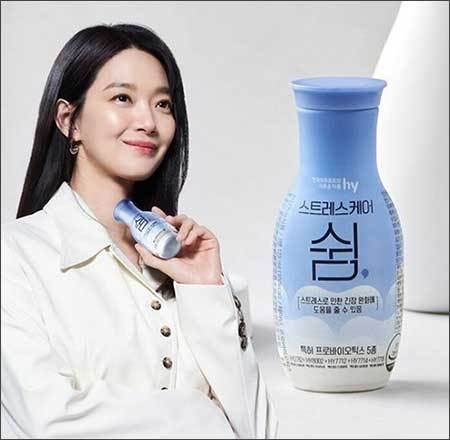 hy(옛 한국야쿠르트)가 토박이말로 이름을붙인 새 제품 <쉼(이하 쉼> 광고