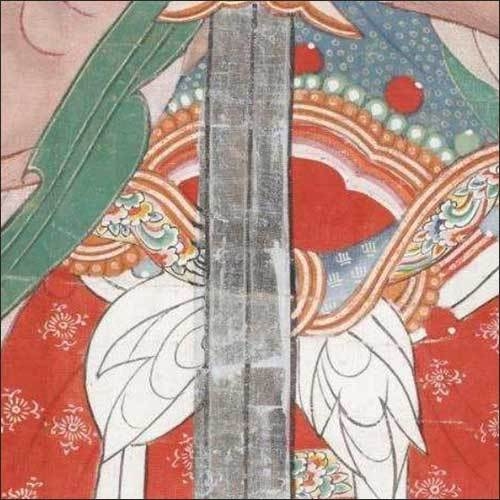 문경 김룡사 영산회 괘불도_보검의 은박