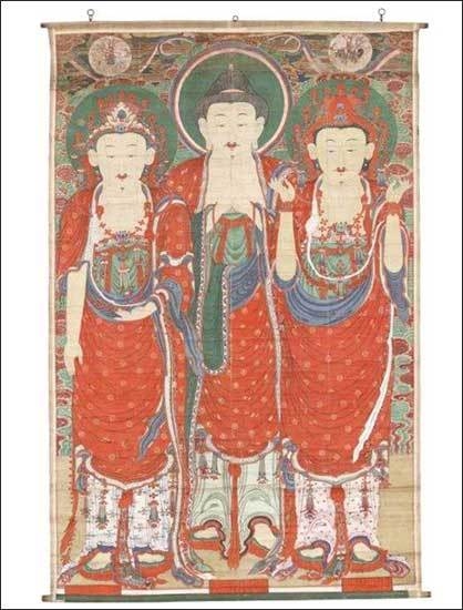 서울 청룡사 비로자나불 삼신괘불도_전도