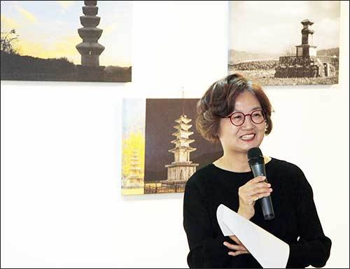 인사말을 하는 최금란 이사장