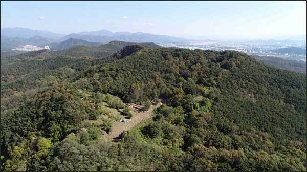대구 팔거산성 전경