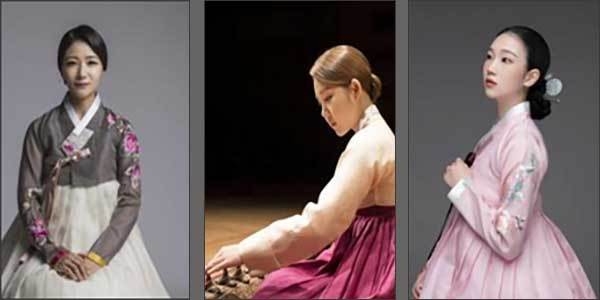 정가 김나리, 양금 이언화, 민요 이민진(왼쪽부터)