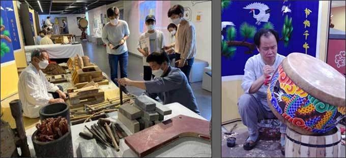 악기장 김현곤 보유자(왼쪽), 악기장 이정기 보유자