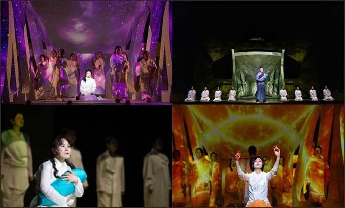 ‘에든버러 인터내셔널 페스티벌(EIF, Edinburgh International Festival)’ 창극 <트로이의 여인들(Trojan Women> 공연 모습