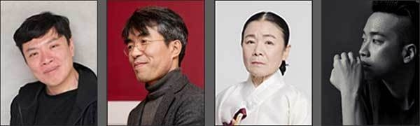 콘셉트ㆍ연출┃옹켕센(Ong Keng Sen), 극본┃배삼식, 작창┃안숙선, 작곡ㆍ음악감독┃정재일(왼쪽부터)