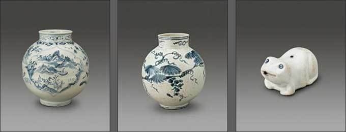 Lot. 91, , 32.2×35.2(h)cm, JoSeon Period, 4000만원-7000만원 / Lot. 90, , 27.3×31.4(h)cm, JoSeon Period, 3500만원-6000만원 / Lot. 88, , 5.5×9.5×4.5(h)cm, JoSeon Period, 800만원2000만원(왼쪽부터)