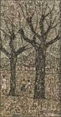 Lot. 32, 박수근, 1914-1965, , oil on hardboard, 27.4×14.5cm, 1962, 6억원-8억원