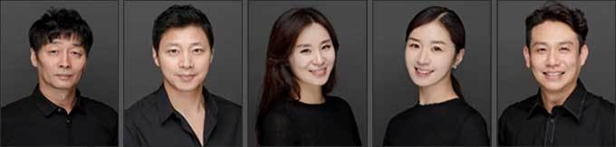'보듬고’ 안무┃박재순, ‘너설풀이’ 안무┃정관영, ‘바라거리’ 안무┃김은이, ‘단심_합’ 안무┃김회정, 산산수수’ 안무┃윤성철(왼쪽부터)