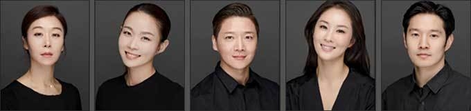 '다시살춤’ 안무┃정소연, ‘심향지전무’ 안무┃정현숙, ‘월하정인’ 공동안무┃박기환, ‘월하정인’ 공동안무┃박지은, ‘산수놀음’ 안무┃황태인(왼쪽부터)