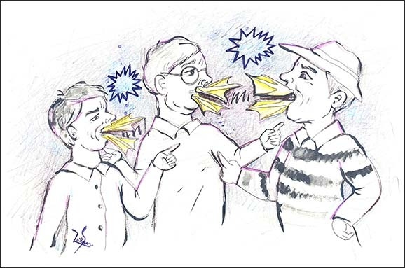  누구의 입에는 오리발이 붙었다 하더라(그림 오희선 작가)