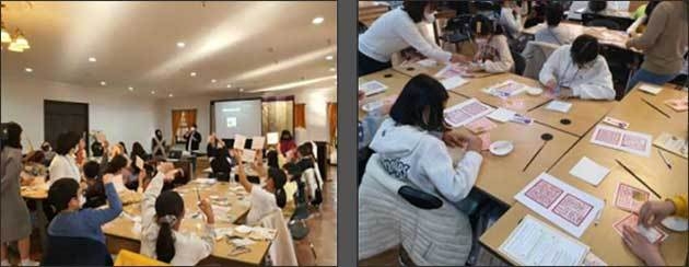 이론학습 - 2022년 10월, 중명전 강당(왼쪽) / 과학실험 - 2022년 10월, 중명전 강당