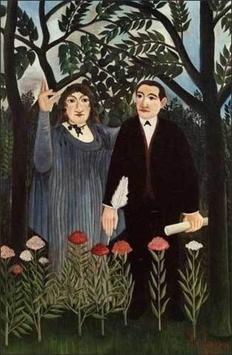 앙리 루소, <시인에게 영감을 주는 뮤즈>, 1909