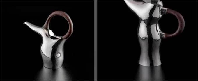 바람(Expectation) Ⅰ, 270x95x270(h)mm, 퓨터(pewter), 2023 - 왼쪽 / 바람(Expectation) II, 305x100x313(h)mm, 퓨터(pewter), 2023