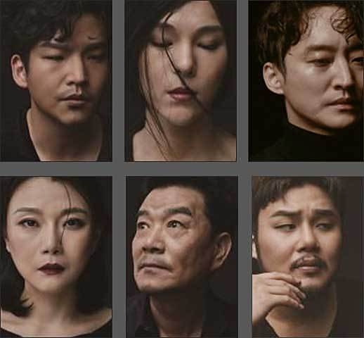 항우 l 정보권, 우희 l 김준수, 유방 l 이광복, 장량 l 유태평양, 범증 l 허종열, 여치 l 이연주(왼쪽부터 시계방향)